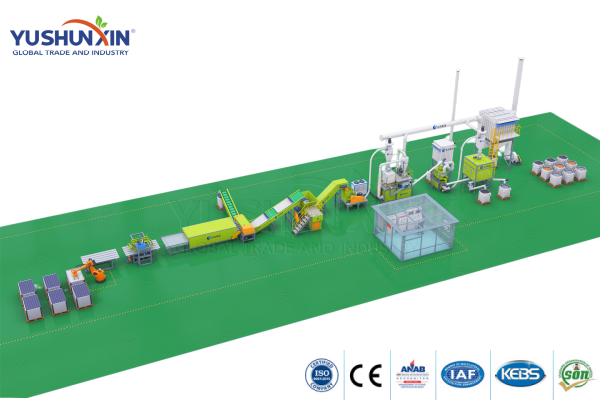 Turnkey PV recycling solution plant preparation steps for a solar panel recycling project